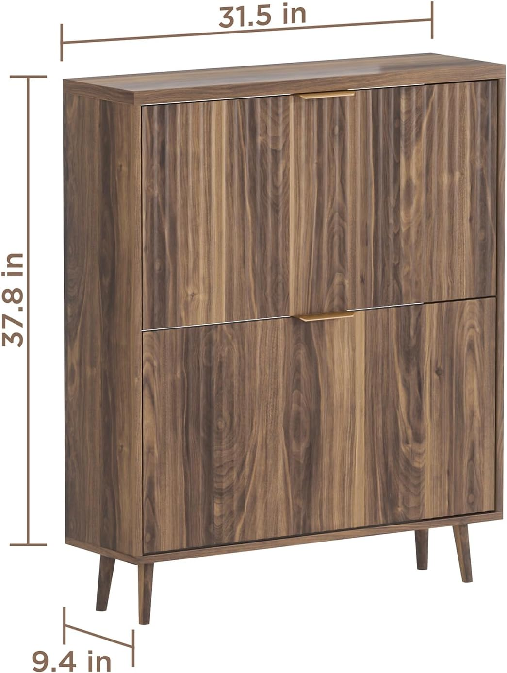Shoe cabinet dimensions: 31.5 inches wide, 37.8 inches high, 9.4 inches deep